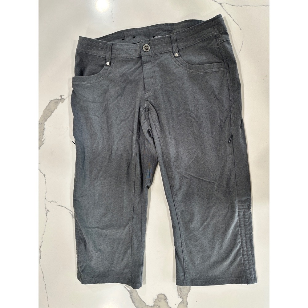 Kuhl Splash Capri Pants Womens 8 Charcoal Gray Hiking Outdoor Lightweight
